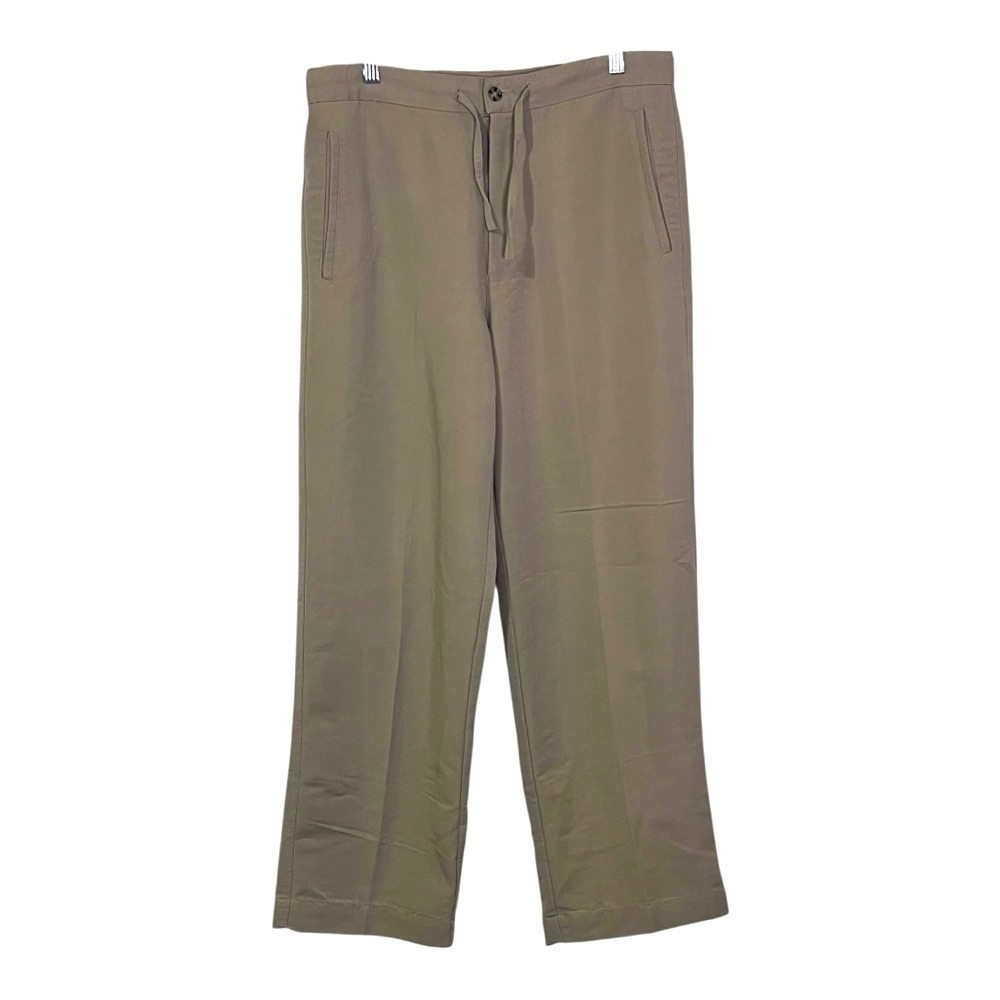 Paradise Shores Men's Chino Pants 32x30 Tan Beige Drawstring Casual Beach